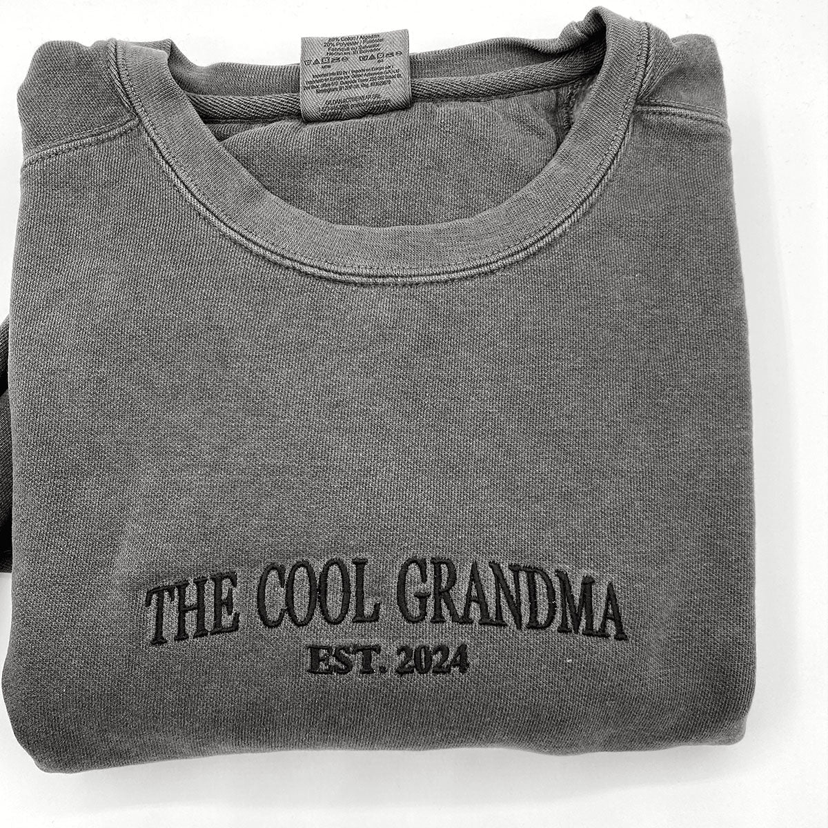 The Cool Dad SweatshirtHoodie with Custom Embroidered Est. Year Became Father