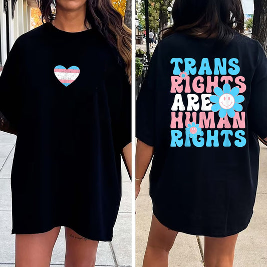 Is ionann Cearta Trasna agus T-Léinte Cearta an Duine, Cosain Tras-Páistí Tee, T-Léinte Bród Trasinscneach, Barr Cearta LGBTQIA, Bronntanas TShirt Damhsa Trans Lives