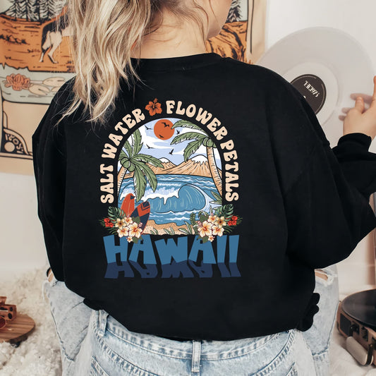Trendy Shirt, Surf Hoodie, Coconut Girl Aesthetic, Hawaii Sweatshirt, Ocean Beach Hoodie, Siesta Beach Shirt, Summer Holiday Shirt,Beach Tee