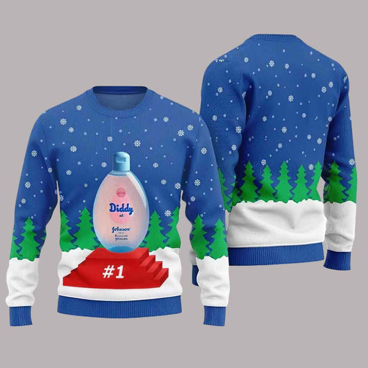 Unique Diddy Oil Gift 2024 Ugly Christmas Sweater
