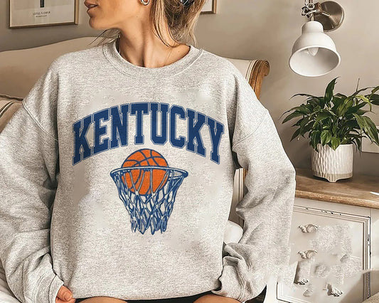 University Of Kentucky Sweatshirt, Kentucky Sweatshirt, Kentucky Basketball Destroyed Sweatshirt, Collegiate Wear, Travel Kentucky Sweater