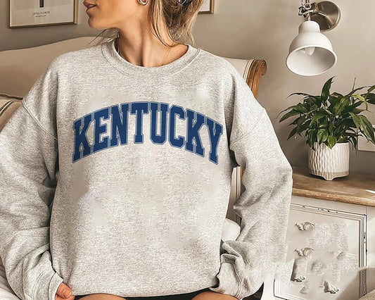 University Of Kentucky Sweatshirt, Kentucky Sweatshirt, Kentucky Basketball Destroyed Sweatshirt, Collegiate Wear, Travel Kentucky Sweater