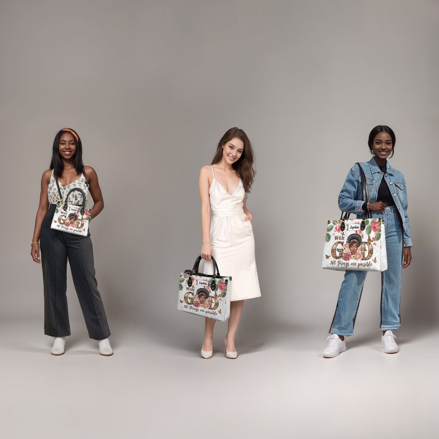 Lorva Personalized Skull Leather Bag Till Death Do Us Part