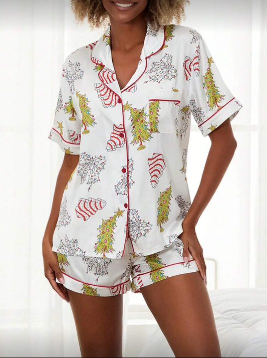 Candy Cane Christmas Pajama Set