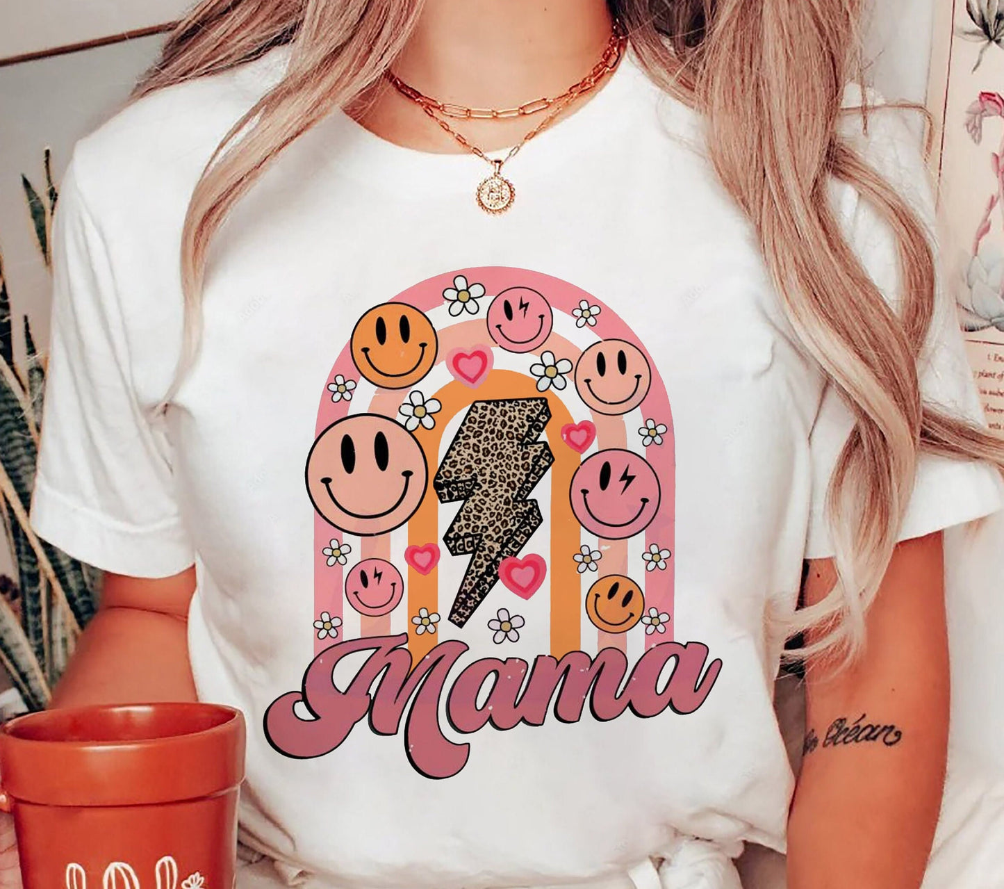 T-léine Mamaí Gheobhaidh dream eile, Léine Leopard Mama, Léine Beatha Mam, Léine Cailín Mama, Léine Máithreachais, Léine Gleoite Mam, Bronntanas Lá na Máithreacha, T-léine Mamaí