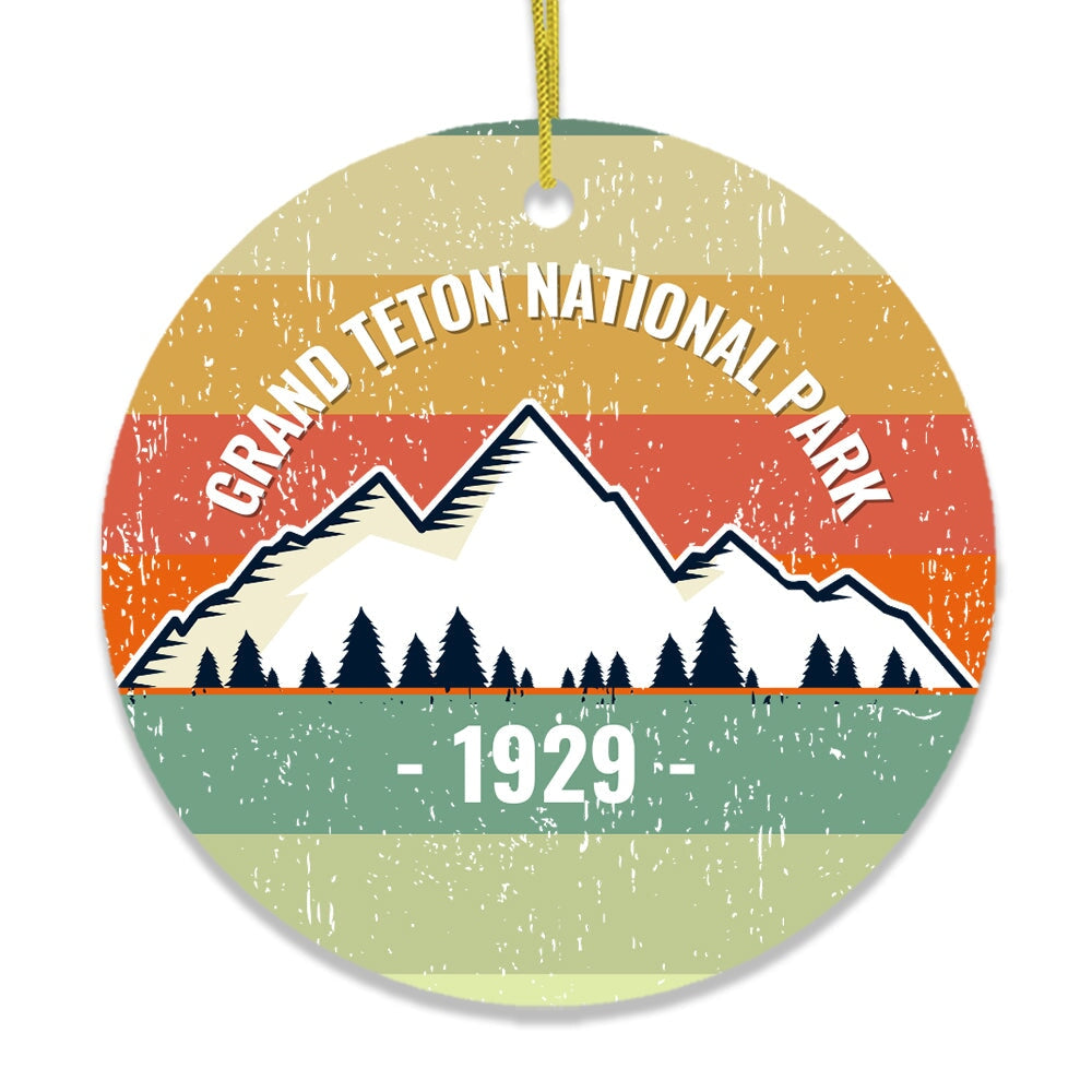 Vintage Grand Teton National Park Ornament