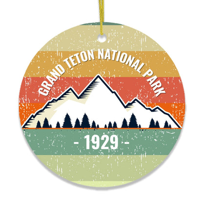 Vintage Grand Teton National Park Ornament