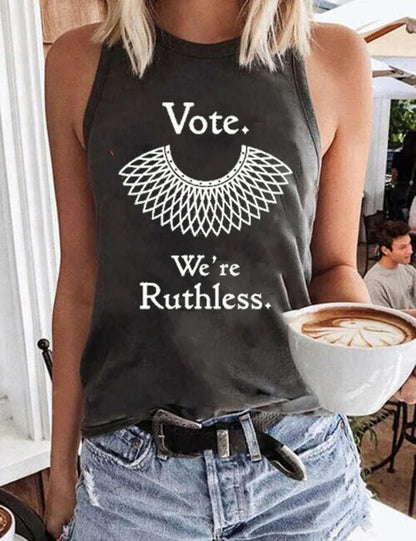 Vote We are Ruthless Tank Top, Ruth Bader Ginsburg Shirts, Pro Choice Shirt, Women Rights T-Shirt, Roe V Wade Shirt
