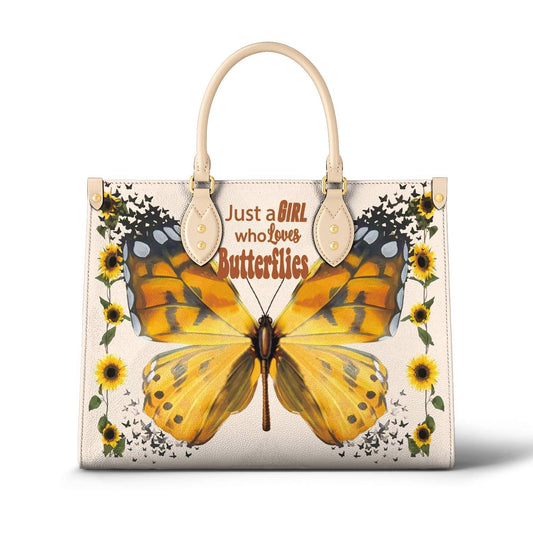 Butterfly Leather Bag Just A Girl Who Loves Butterflies
