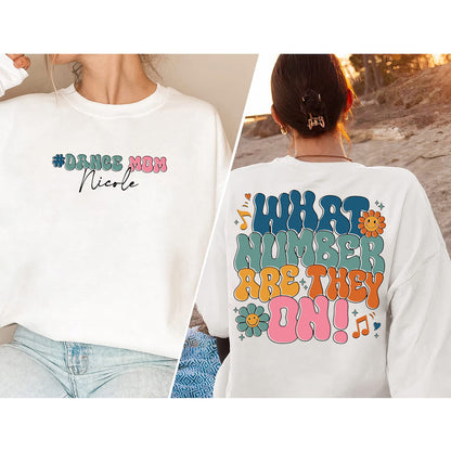 Cén Uimhir A Bhfuil Siad Ar Geansaí, Léine Mam Rince Greannmhar, Léine Saoil Mam Rince, Bronntanas Ainm Saincheaptha, Comórtas Rince Tee Trendy Rince Tee