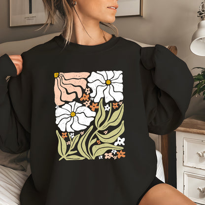 Wild Flower T-Shirt, Flower Garden Sweatshirt, Floral Shirt, Plant Lover Shirt, Botanist Shirt, Gift for Mom, Flower Hoodie,Grandmother Gift