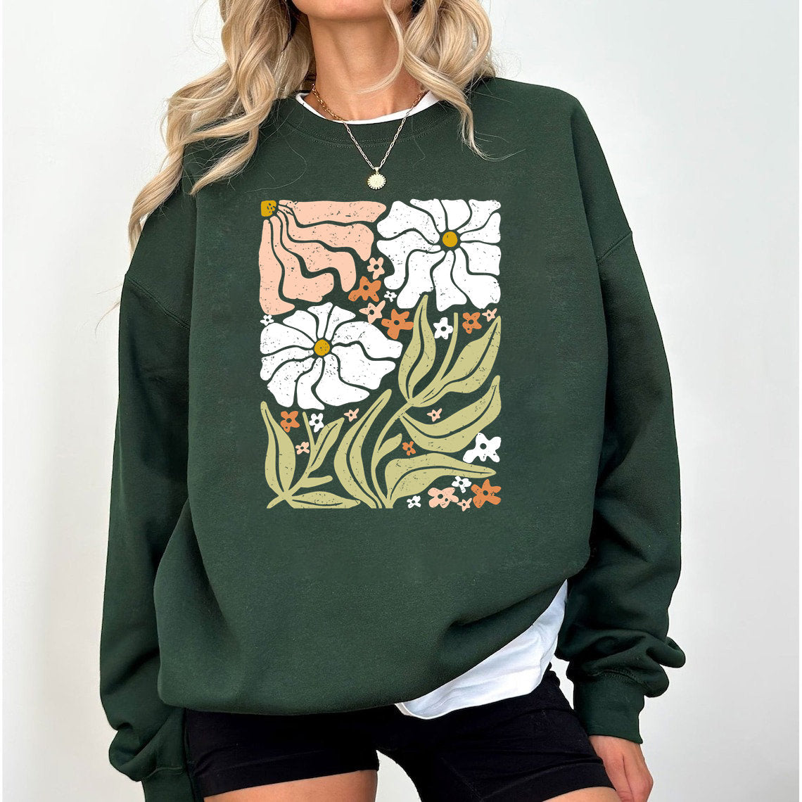 Wild Flower T-Shirt, Flower Garden Sweatshirt, Floral Shirt, Plant Lover Shirt, Botanist Shirt, Gift for Mom, Flower Hoodie,Grandmother Gift