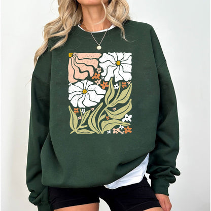 Wild Flower T-Shirt, Flower Garden Sweatshirt, Floral Shirt, Plant Lover Shirt, Botanist Shirt, Gift for Mom, Flower Hoodie,Grandmother Gift