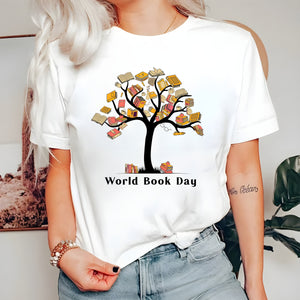 World Book Day Sweatshirt,Number Day Shirt, Maths Day Hoodie, Book Lover T-shirt, World book day shirt, Book tree Shirt, Reading Sweatshirt