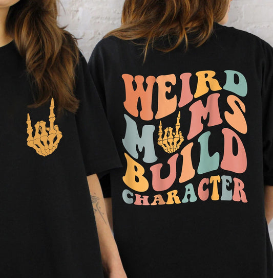 T-léine Carachtar Tógann Moms Aisteach, Léine Mam Trendy, Tee Mam Nua, Léine Cool Mam, Crewneck Mam Greannmhar, Bronntanas Lá na Máithreacha, Léine Saoil Mam