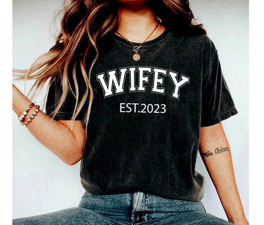 Wife Shirt  Bride Shirt  Gift For Bride  Cute Wifey Shirt Just Married Shirt  Wife  Engagement Gift for Fiance Wedding Gift