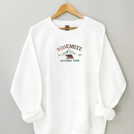 Yosemite National Park Embroidered Sweatshirt, Hoodie - Yosemite Gift Shop