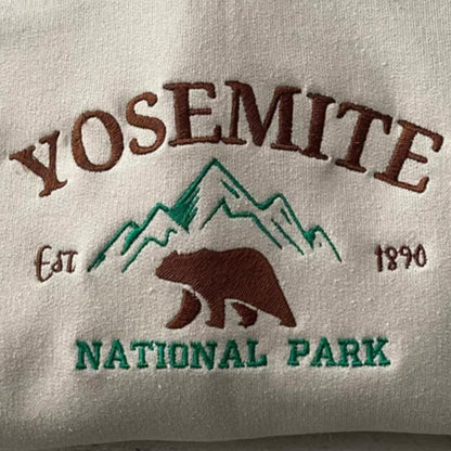Yosemite National Park Embroidered Sweatshirt, Hoodie - Yosemite Gift Shop