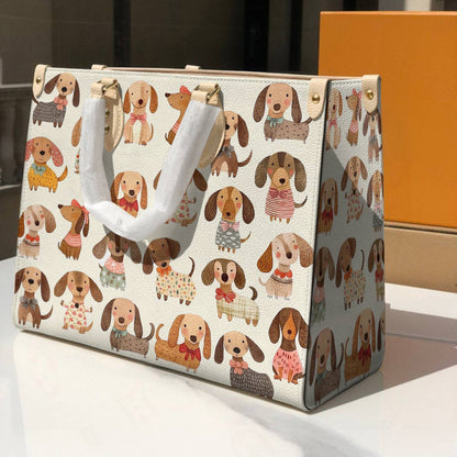 Dachshund Leather Bag Cutie Doxie