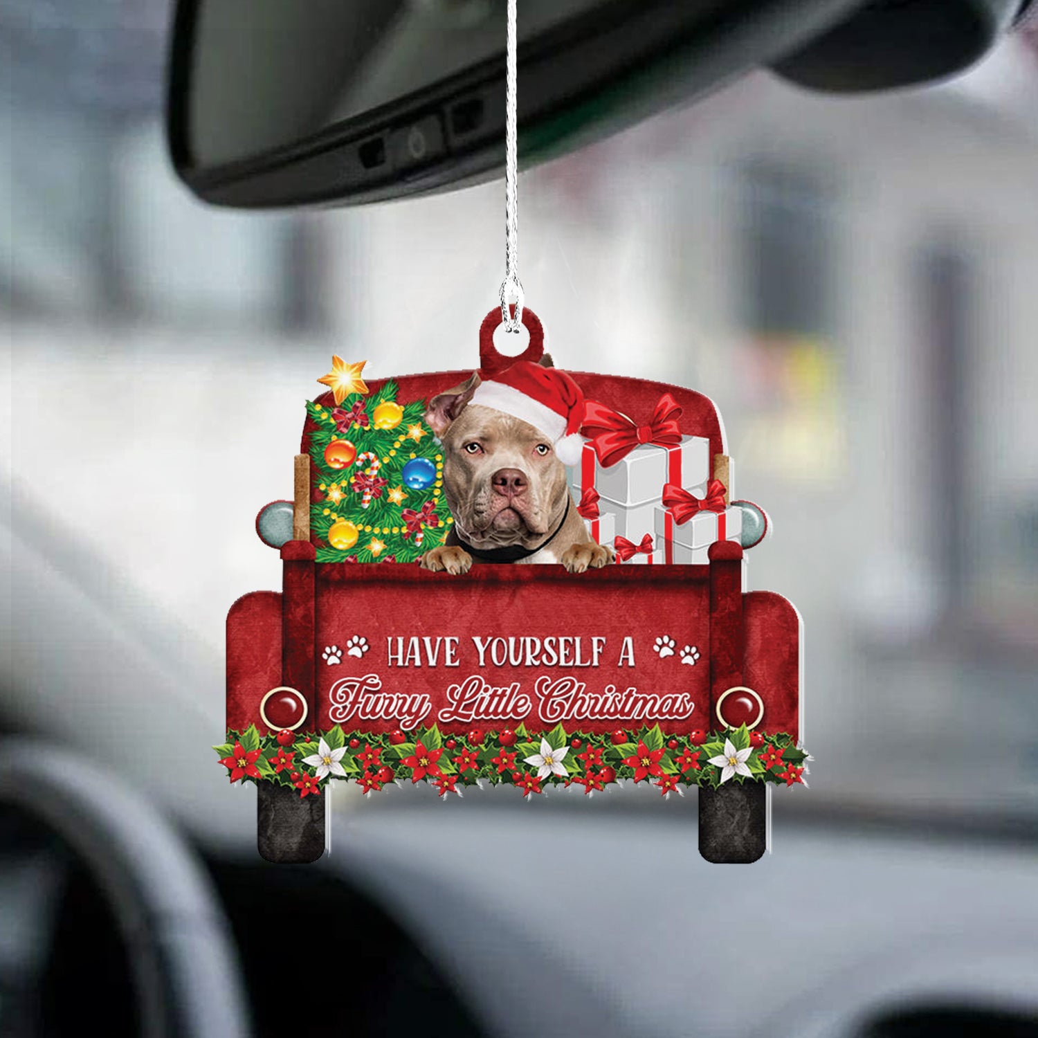 American Bully Have Yourself A Furry Little Christmas Ornament, Ornament Decoration, Ornament Christmas - TeeZworldVN