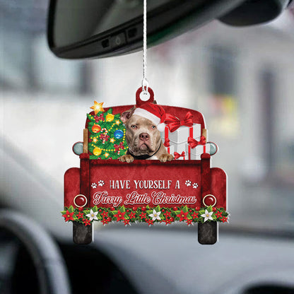 American Bully Have Yourself A Furry Little Christmas Ornament, Ornament Decoration, Ornament Christmas - TeeZworldVN