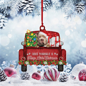 American Bully Have Yourself A Furry Little Christmas Ornament, Ornament Decoration, Ornament Christmas - TeeZworldVN