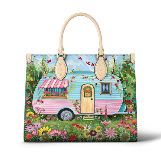 Camping Leather Bag Blooming Escape