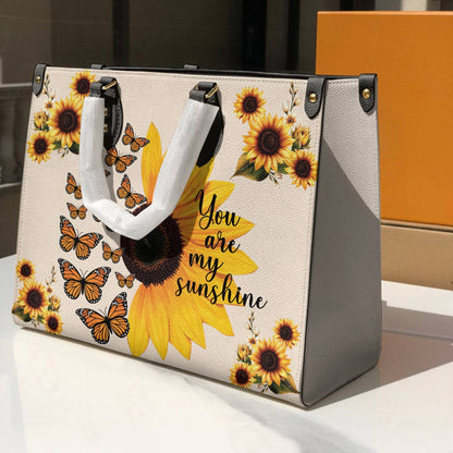 Leather Bag You Are My Sunshine