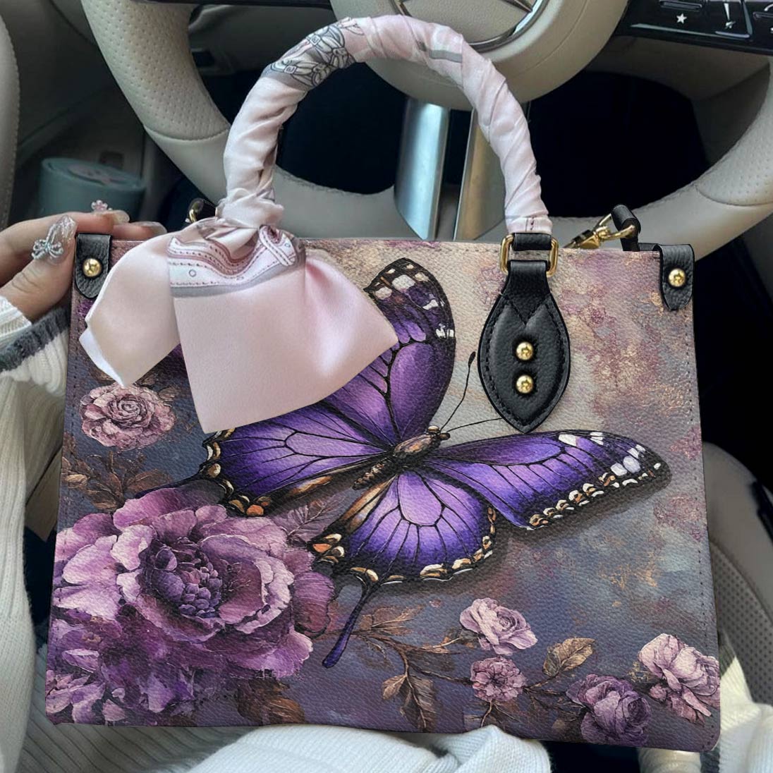 Leather Bag Enchanted Violet
