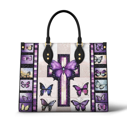 Leather Bag Butterfly Blessings