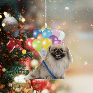 Balloon Dog Ornament Pekingese Dog Fly With Bubbles Dog Hanging Ornament Coolspod, Ornament Decoration, Ornament Christmas - TeeZworldVN