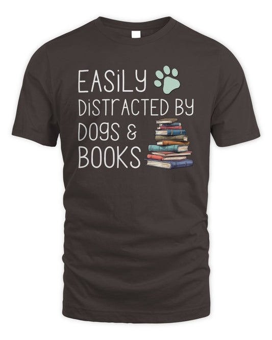 Easily Distracted By Dogs And Books
