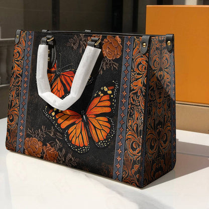 Butterfly Leather Bag Vintage Ember Wings