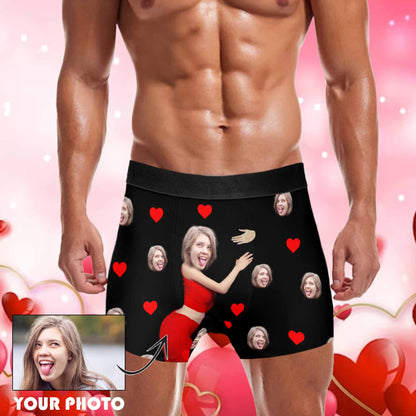 Personalized Face Boxers, Custom Underwear with Photo, Underwear Man's With Face, Photo Boxers,Gift for Boyfriend