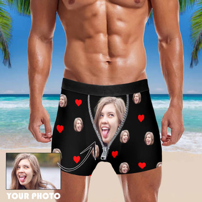 Personalized Boxers Briefs With Photo,Custom Underwear With Face, Gift For Him Gift For Husband,Boyfriend Gift, Wedding gift,Valentine's day