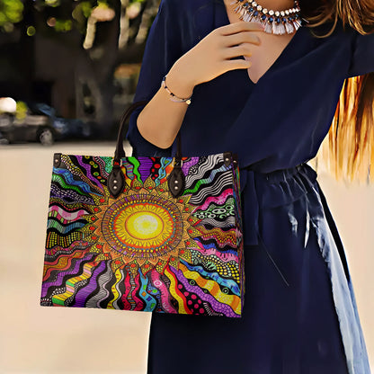 Hippie Leather Bag Radiant Spectrum