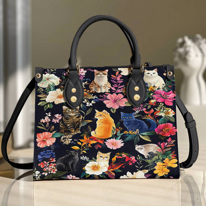 Leather Bag Moonlit Garden Whiskers