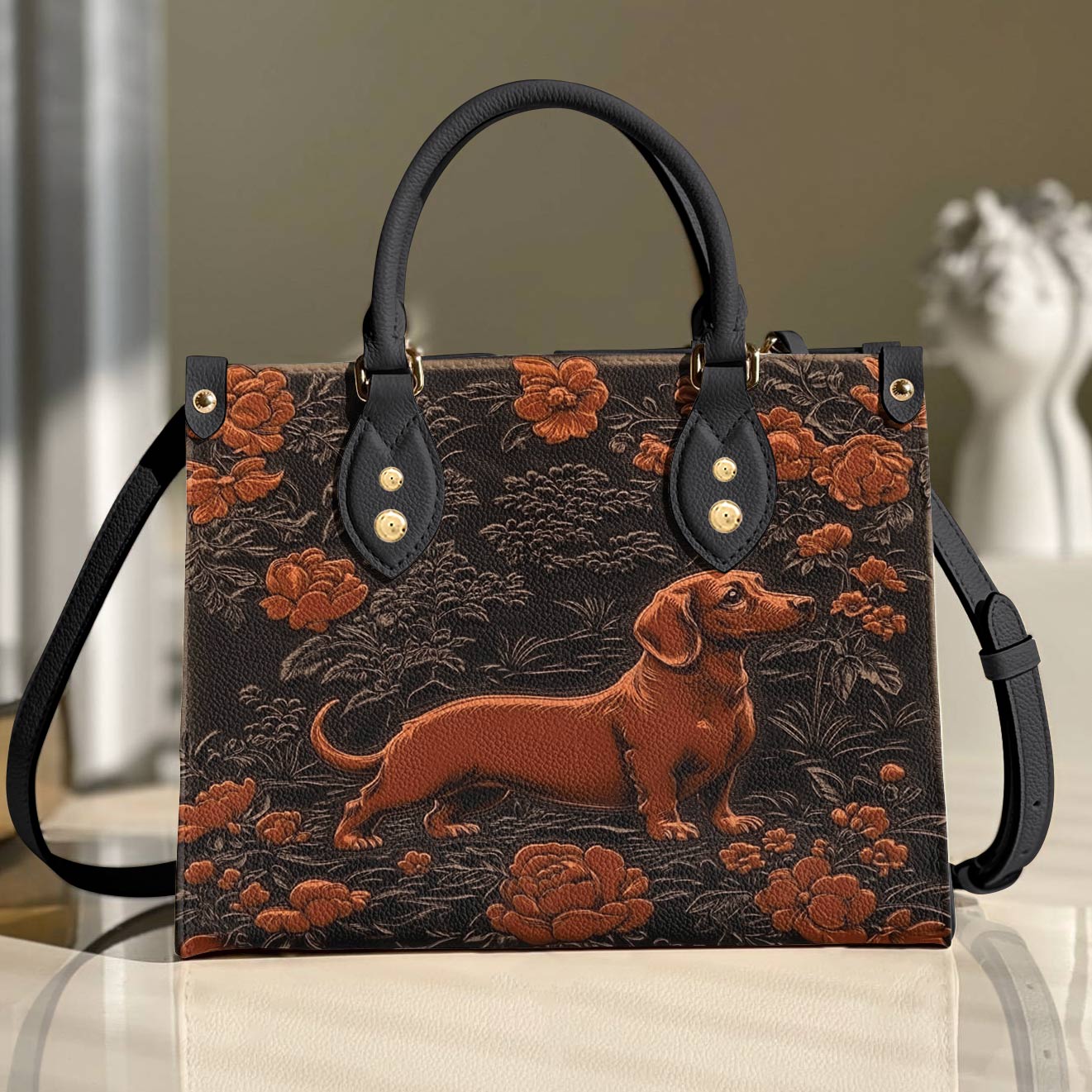 Leather Bag Majestic Dachshund