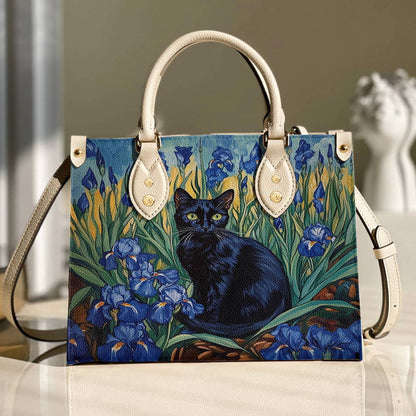 Leather Bag Iris Garden of Quiet Magic