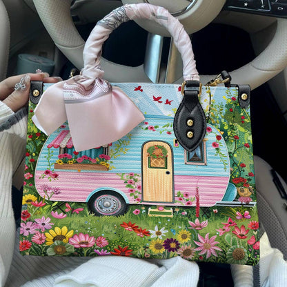 Camping Leather Bag Blooming Escape