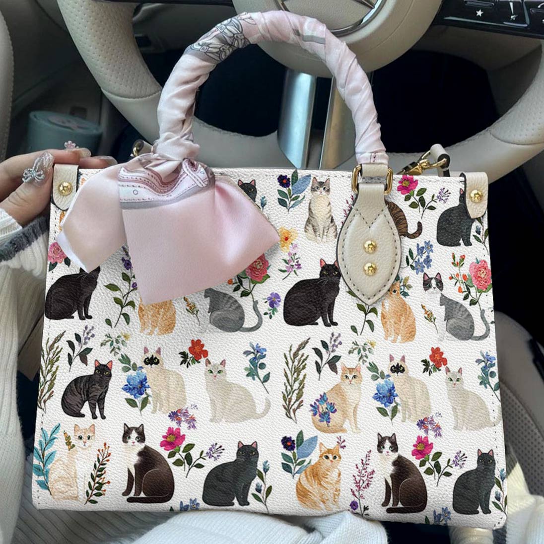 Leather Bag Whisker Wonderland