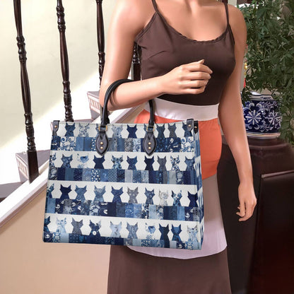 Leather Bag Patchwork Purrs