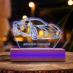 Car Personalized Led Lights As A Gift for Him, Table Lamp Car Lover Gifts, Classc Car Night Light, Gift For Boyfriend, Gift For Car Lover