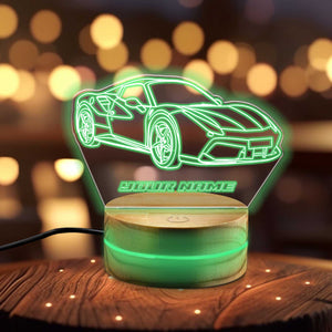 Car Personalized Led Lights As A Gift for Him, Table Lamp Car Lover Gifts, Classc Car Night Light, Gift For Boyfriend, Gift For Car Lover