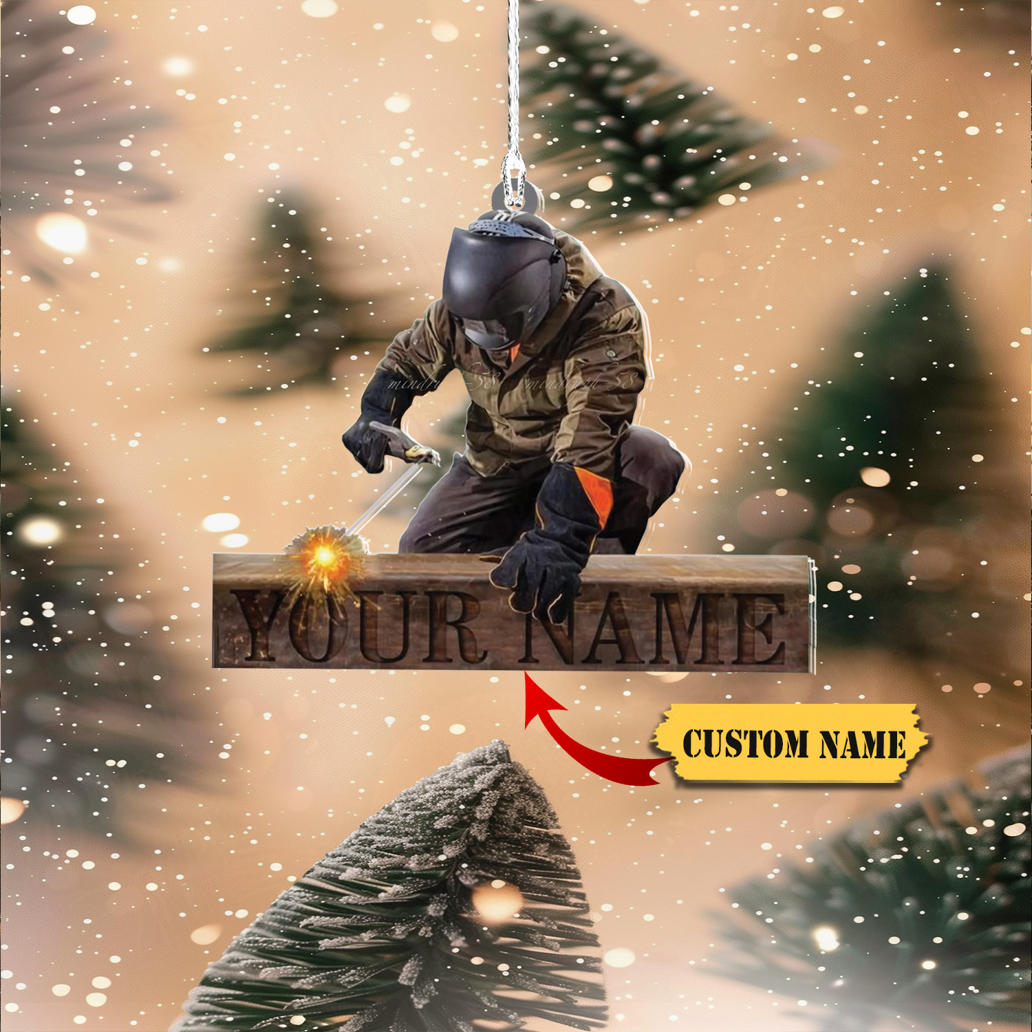 CHUNG, Ornament For Him, Gift For Him, Ornament Christmas