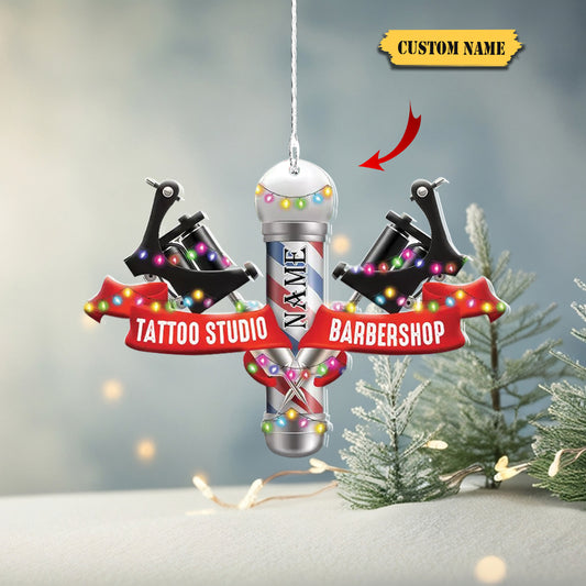 chung-Personalized Hairstylist Christmas Ornament, Hairdresser Barber Xmas Ornament, Ornament Decoration, Ornament Christmas