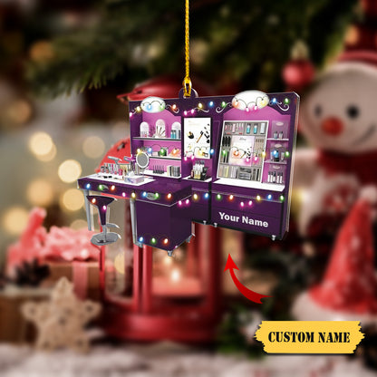 Cosmetics Make-up Designer Ornament,Makeup Showcase Artist Christmas Ornament, Ornament Decoration, Ornament Christmas