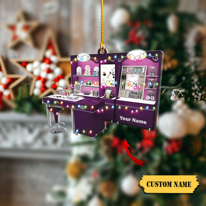 Cosmetics Make-up Designer Ornament,Makeup Showcase Artist Christmas Ornament, Ornament Decoration, Ornament Christmas