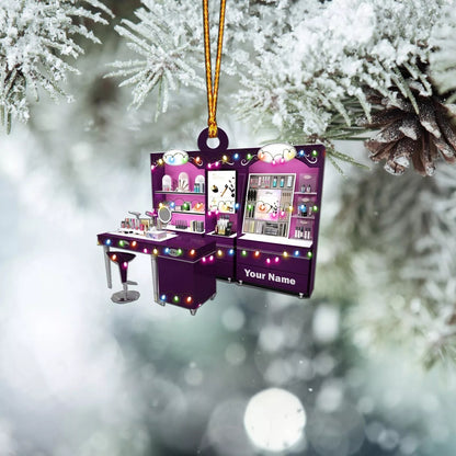 Cosmetics Make-up Designer Ornament,Makeup Showcase Artist Christmas Ornament, Ornament Decoration, Ornament Christmas