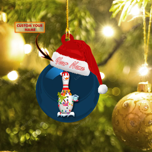 Custom Shaped Ornament - bowling, gift for Bowling lovers, Ornament Decoration, Ornament For Gift, Ornament Christmas